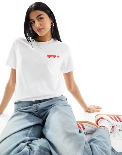 Saint-Valentin - T-shirt avec caurs - Pieces - Modalova