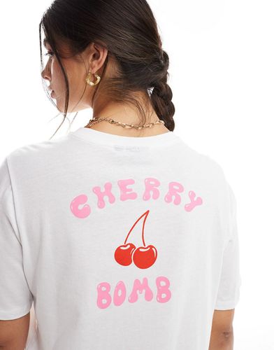 T-shirt avec imprimé Cherry Bomb - Pieces - Modalova