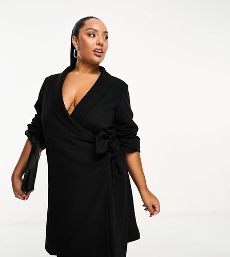 Robe courte style blazer - Noir - Pretty Lavish Curve - Modalova