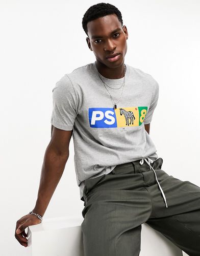 PS8 - T-shirt avec logo zèbre - chiné - Ps Paul Smith - Modalova