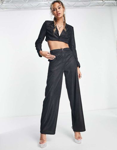 Pantalon d'ensemble large et pailleté - Public Desire - Modalova