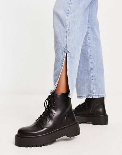 Bottines à lacets et plateforme - Pull & bear - Modalova