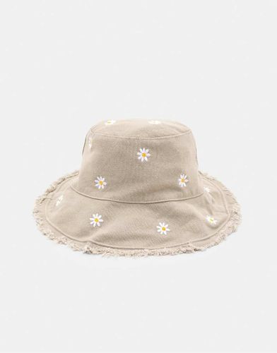 Bob  imprim marguerites - Taupe - Pull & bear - Modalova