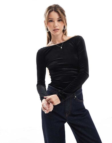 Body manches longues en velours - Pull & bear - Modalova