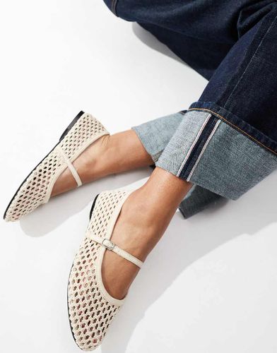 Ballerines au crochet - Crème - Pull & bear - Modalova