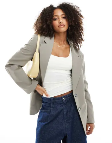 Blazer d'ensemble oversize  double bouton - Sable - Pull & bear - Modalova