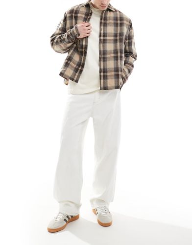 Pull & Bear - Jean baggy - Blanc - Pull & bear - Modalova