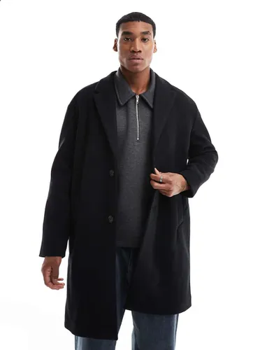 Manteau Pull Bear Noir pour Homme Modalova