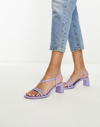 Sandales à talon et lanières - Lilas - Pull & bear - Modalova