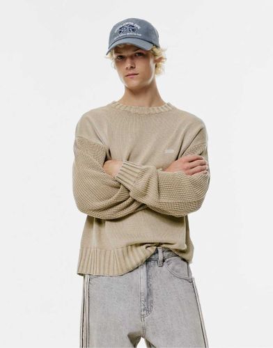STWD - Pull en maille - Sable dlav - Pull & bear - Modalova