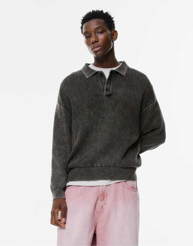 Polo en maille - dlav - Pull & bear - Modalova