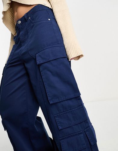 Pantalon cargo à poches multiples - pétrole - Pull & bear - Modalova