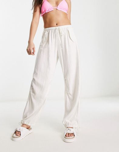 Pantalon parachute en lin - Pull & bear - Modalova