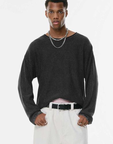 Pull  bordures contrastantes - Noir dlav - Pull & bear - Modalova