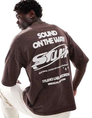 T-shirt à imprimé Sound on the way STWD » - Pull & bear - Modalova