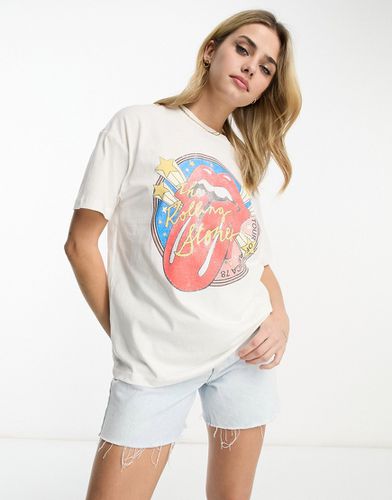 T-shirt avec imprimé Rolling Stones - Pull & bear - Modalova
