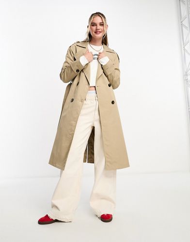 Trench-coat avec ceinture - Fauve - Pull & bear - Modalova