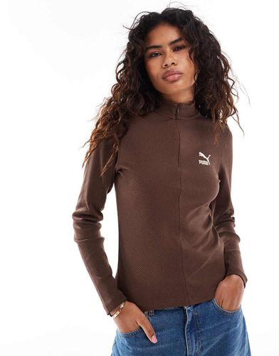 Classics - Sweat côtelé à col zippé - Puma - Modalova