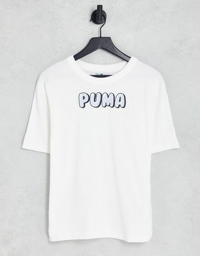 Downtown - T-shirt à logo effet bulles - Blanc/ pâle - Puma - Modalova