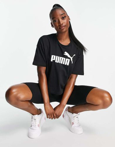 Essentials - T-shirt crop top avec logo - Puma - Modalova