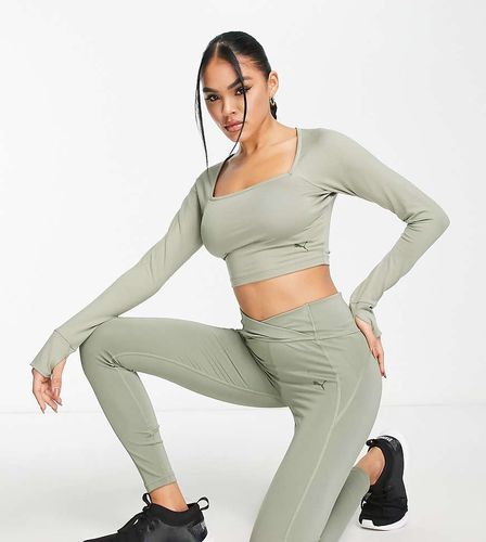 Studio Granola - Legging sculptant avec taille en V - Kaki pâle - Puma - Modalova