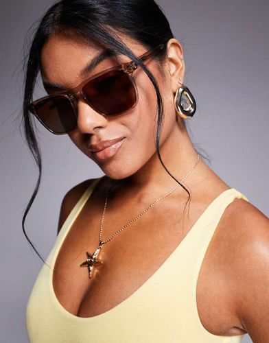 Quay - Unplugged - Lunettes de soleil carres - transparent - Quay Australia - Modalova