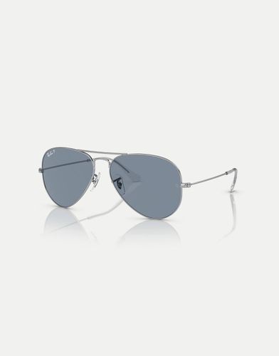 Ray-Ban - Aviator Classic - Lunettes de soleil aviateur à verres bleus polarisés - Rayban - Modalova