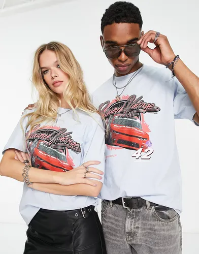 Inspired - T-shirt unisexe à imprimé voiture rétro - Reclaimed Vintage - Modalova