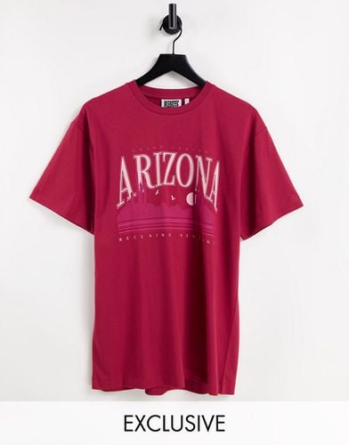 Inspired - T-shirt à imprimé Arizona en coton biologique - Reclaimed Vintage - Modalova
