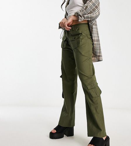 Pantalon cargo en lin - Kaki - Reclaimed Vintage - Modalova