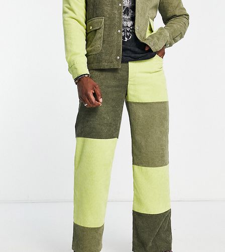 Pantalon effet patchwork en velours côtelé - Reclaimed Vintage - Modalova