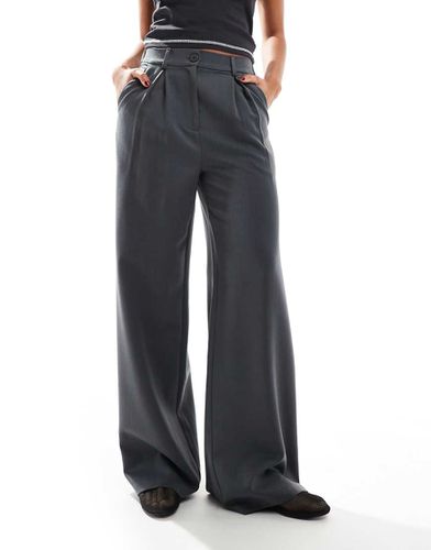 Pantalon large habillé - Anthracite - Reclaimed Vintage - Modalova