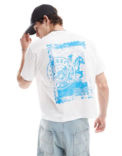 T-shirt crop top coupe carrée à imprimé rodéo style western au dos - Reclaimed Vintage - Modalova