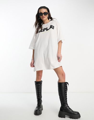 Replay - Robe t-shirt - Blanc - Replay - Modalova