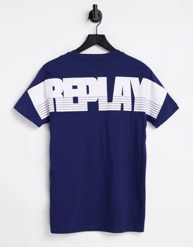 Replay - T-shirt - Bleu marine - Replay - Modalova