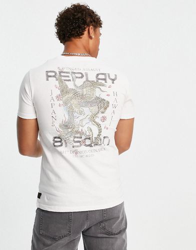 T-shirt imprimé au dos - Replay - Modalova