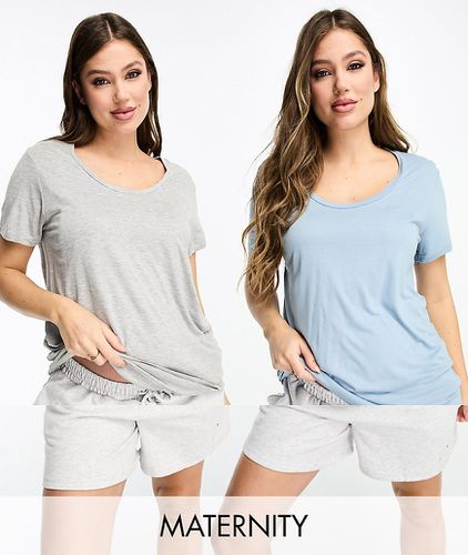 Lot de t-shirts - Gris/ - River Island Maternity - Modalova