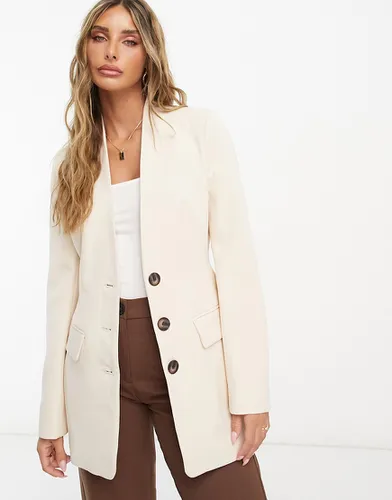 Blazer d'ensemble ajusté à trois boutons - Rose - River Island - Modalova