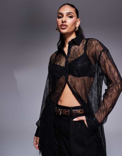 Chemise transparente en dentelle - River Island - Modalova