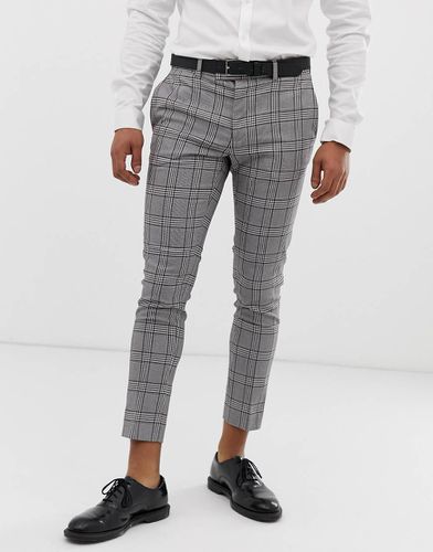 Pantalon court habillé ultra ajusté - Carreaux - River Island - Modalova