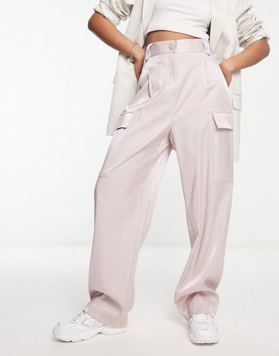 Pantalon fonctionnel satiné - Rose clair - River Island - Modalova