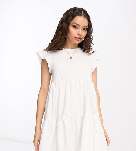 Robe courte babydoll froncée - River Island Petite - Modalova