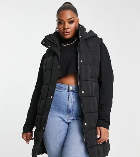 Veste matelassée longue sans manches - River Island Plus - Modalova