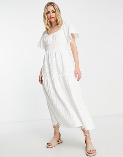 Robe mi-longue en dentelle avec broderies - River Island - Modalova