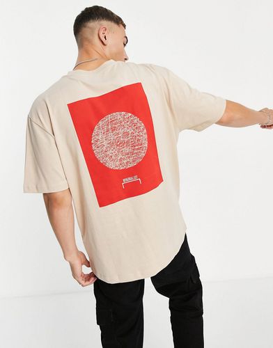 T-shirt oversize - Taupe - River Island - Modalova