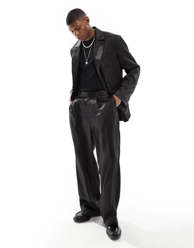 Uno - Pantalon d'ensemble ample en satin - Weekday - Modalova