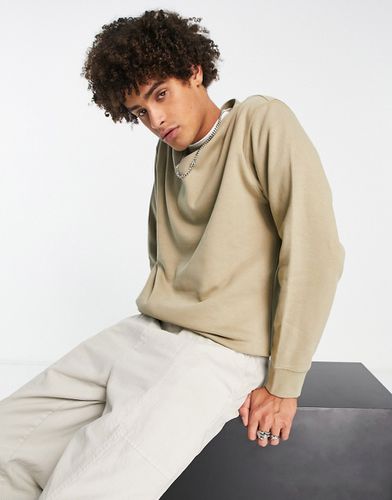 Sweat-shirt classique - Beige - Weekday - Modalova