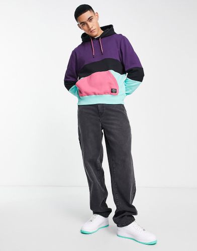 Sweat à capuche - Noir, violet et rose - Wesc - Modalova