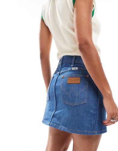 Mini-jupe en jean - rincé - Wrangler - Modalova