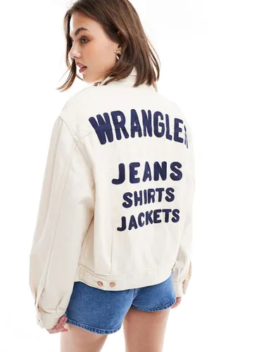 Veste en jean style western à logo brodé - Wrangler - Modalova